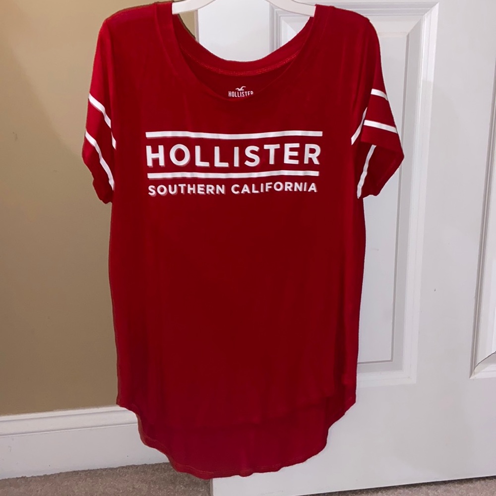 Red lightly worn shirt